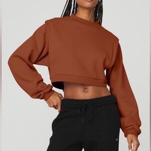 ALO Yoga Cinnamon Cropped Hoodie